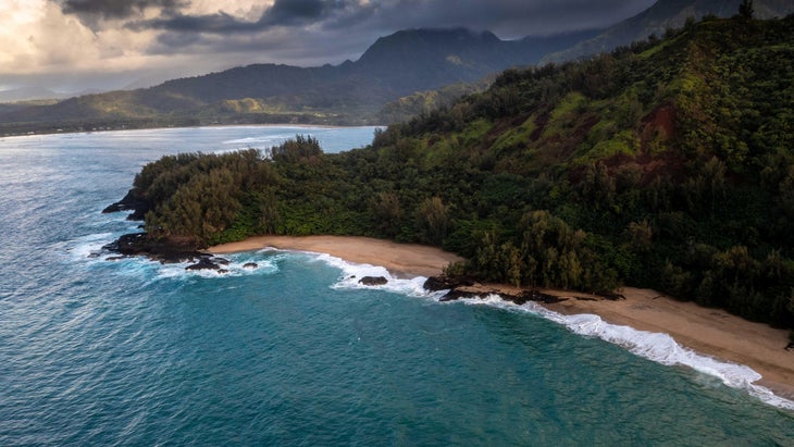 Aerial view of the Na Pali Coast