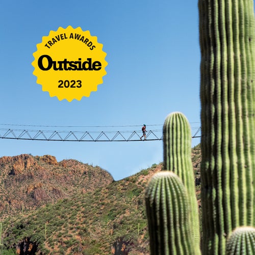 adventure travel places An aerial walkway