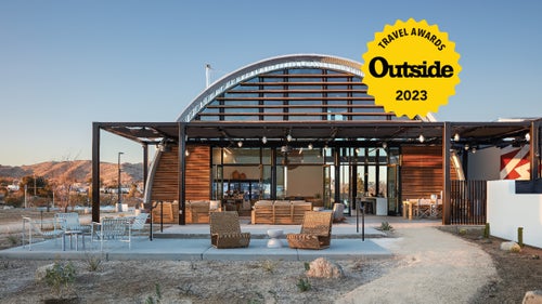 adventure travel places The clubhouse at AutoCamp in Joshua Tree