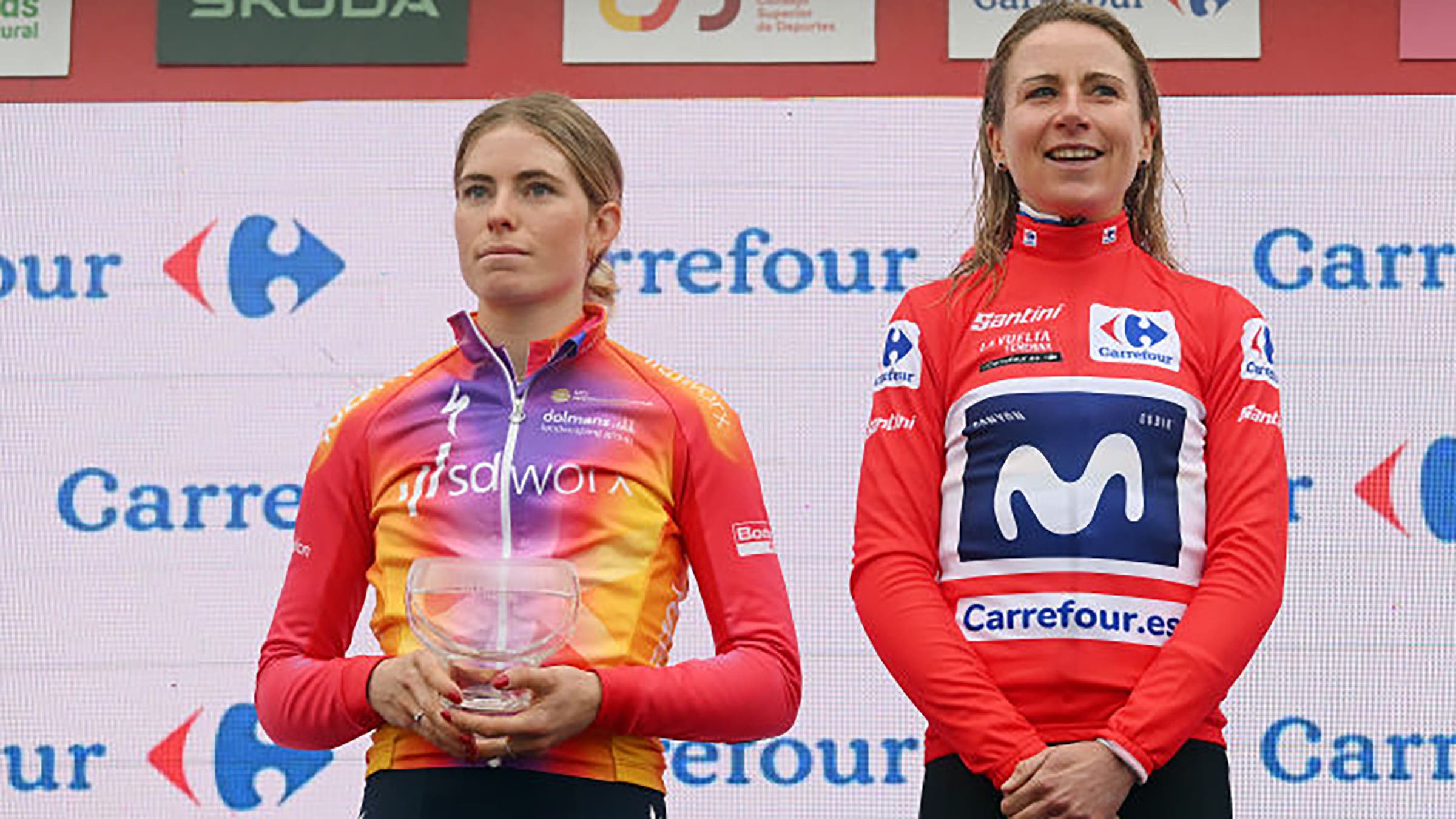 Annemiek van Vleuten and Demi Vollering.