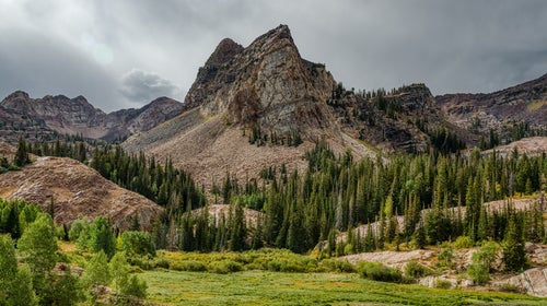 A climbing crag in Utah