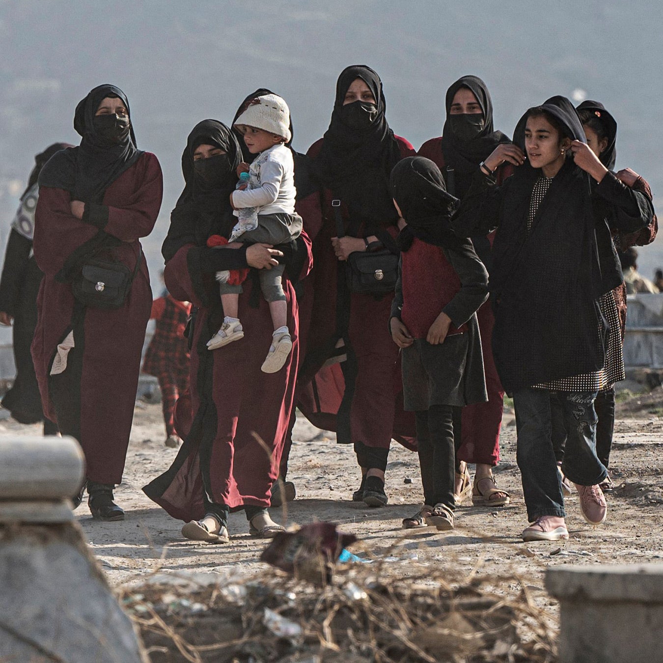 Women walking in Afghanistan.