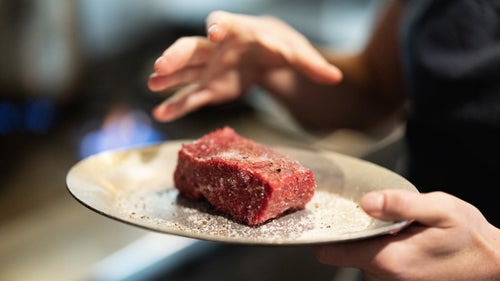 Uncooked Denver cut