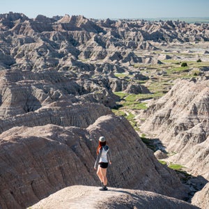 The author in Badlands National Park, South Dakota