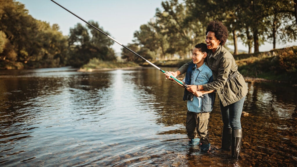 Children can now enjoy fishing for FREE as part of rod licence