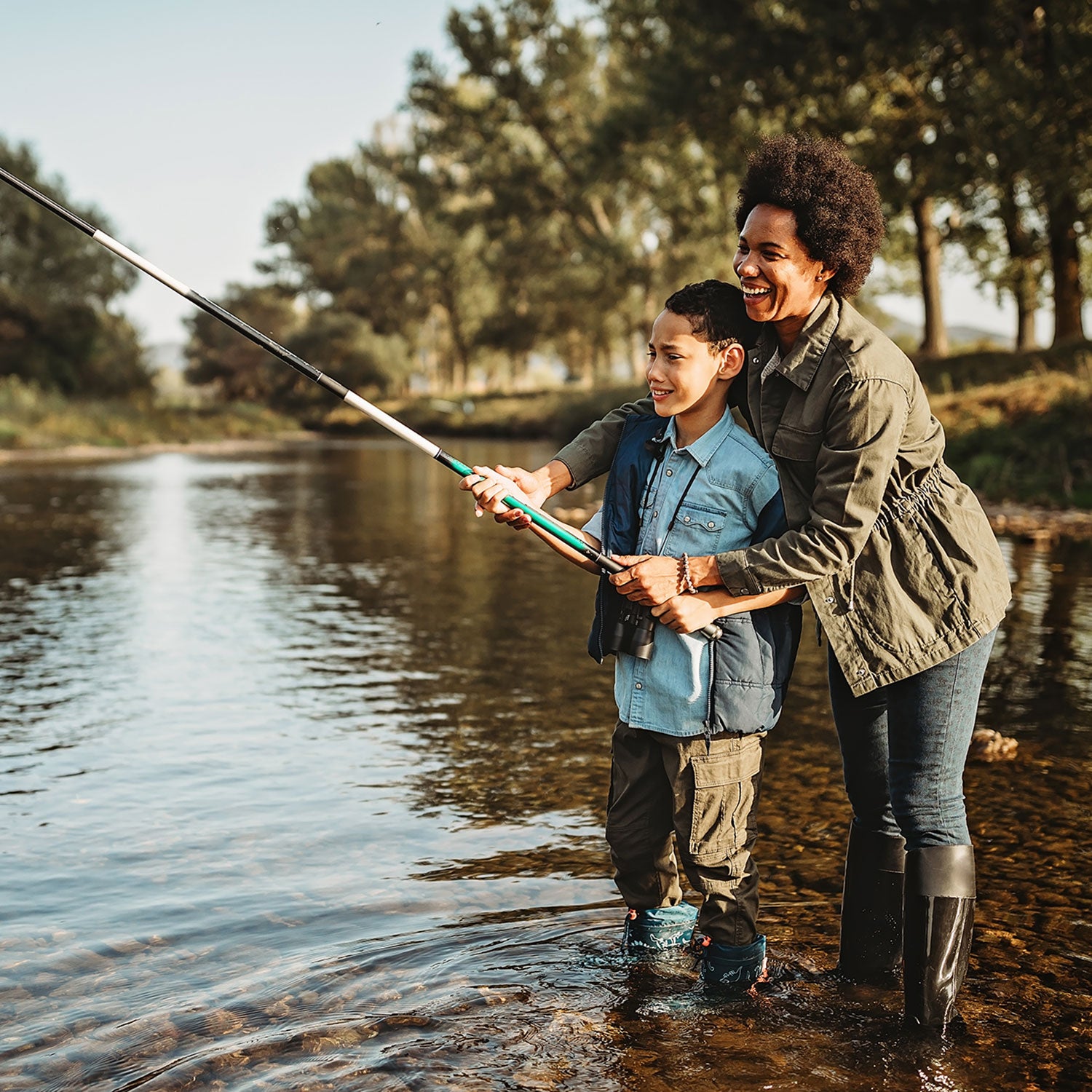 Get kids to like fishing