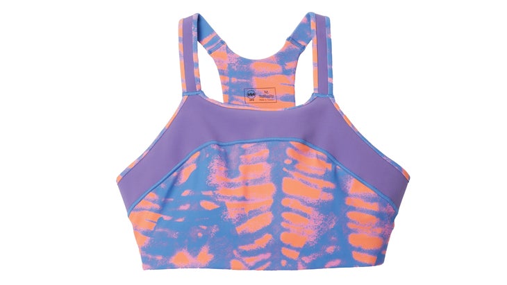 Nepoagym MAGIC Tie Dye Cross Back Sports Bra Medium Support Sport