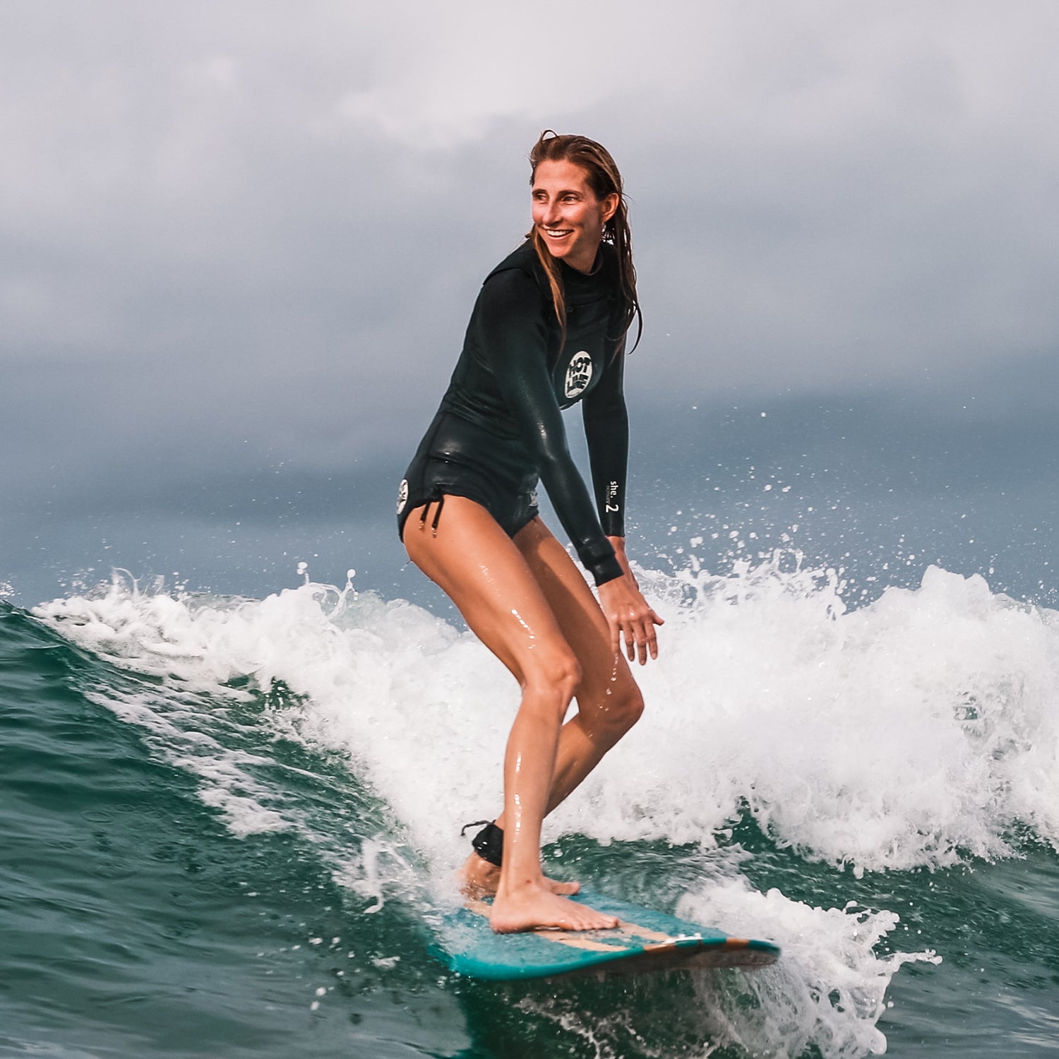 Elizabeth Madin Surfs for Her Family