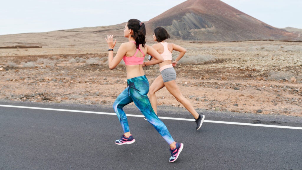 Outdoor Fitness Set Women Sports Bra+Loose Pants Running Workout