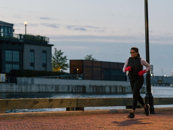 Susan Clatyon running
