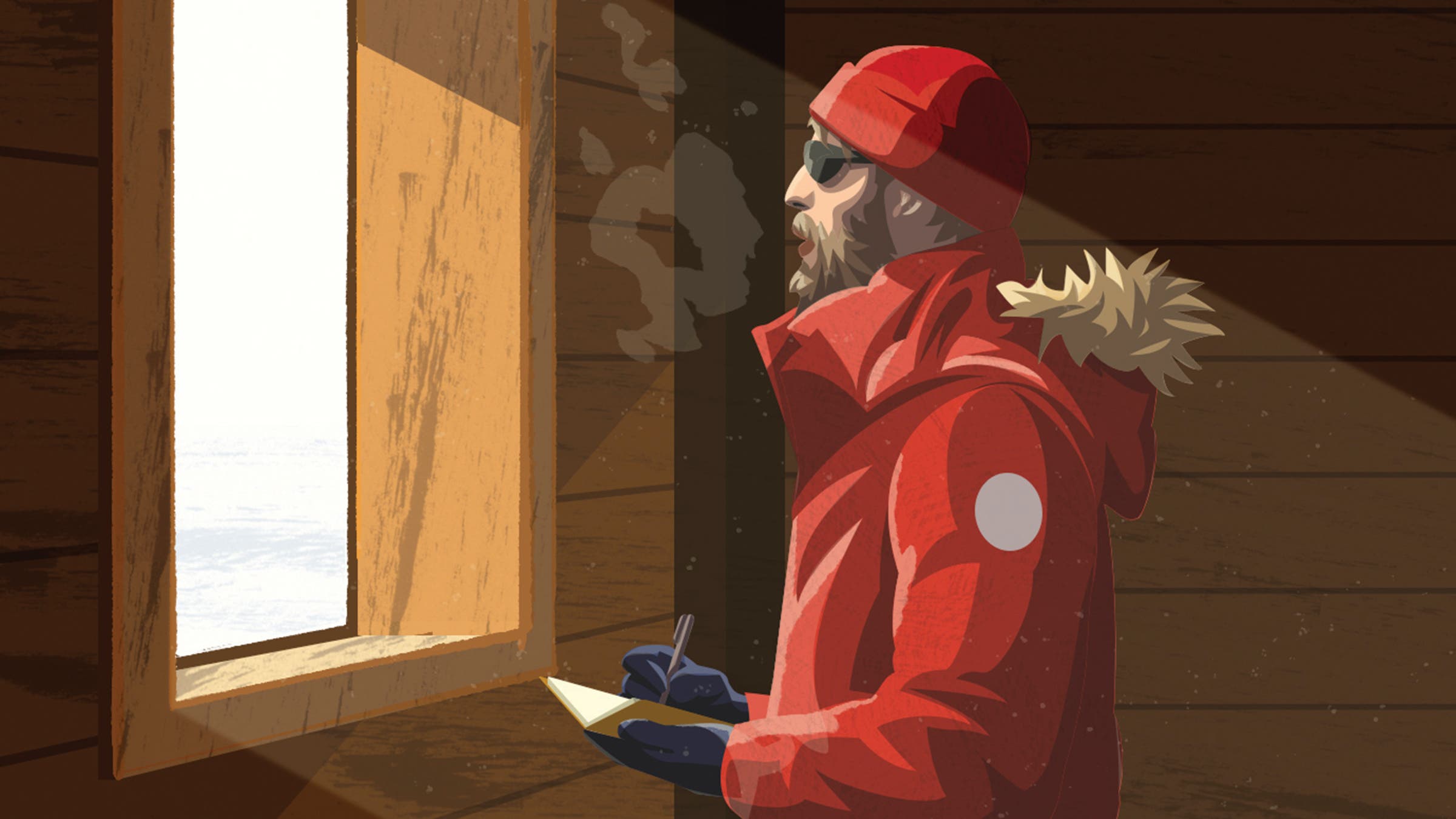 Alone in the shack, contemplating Antarctica’s frozen wasteland