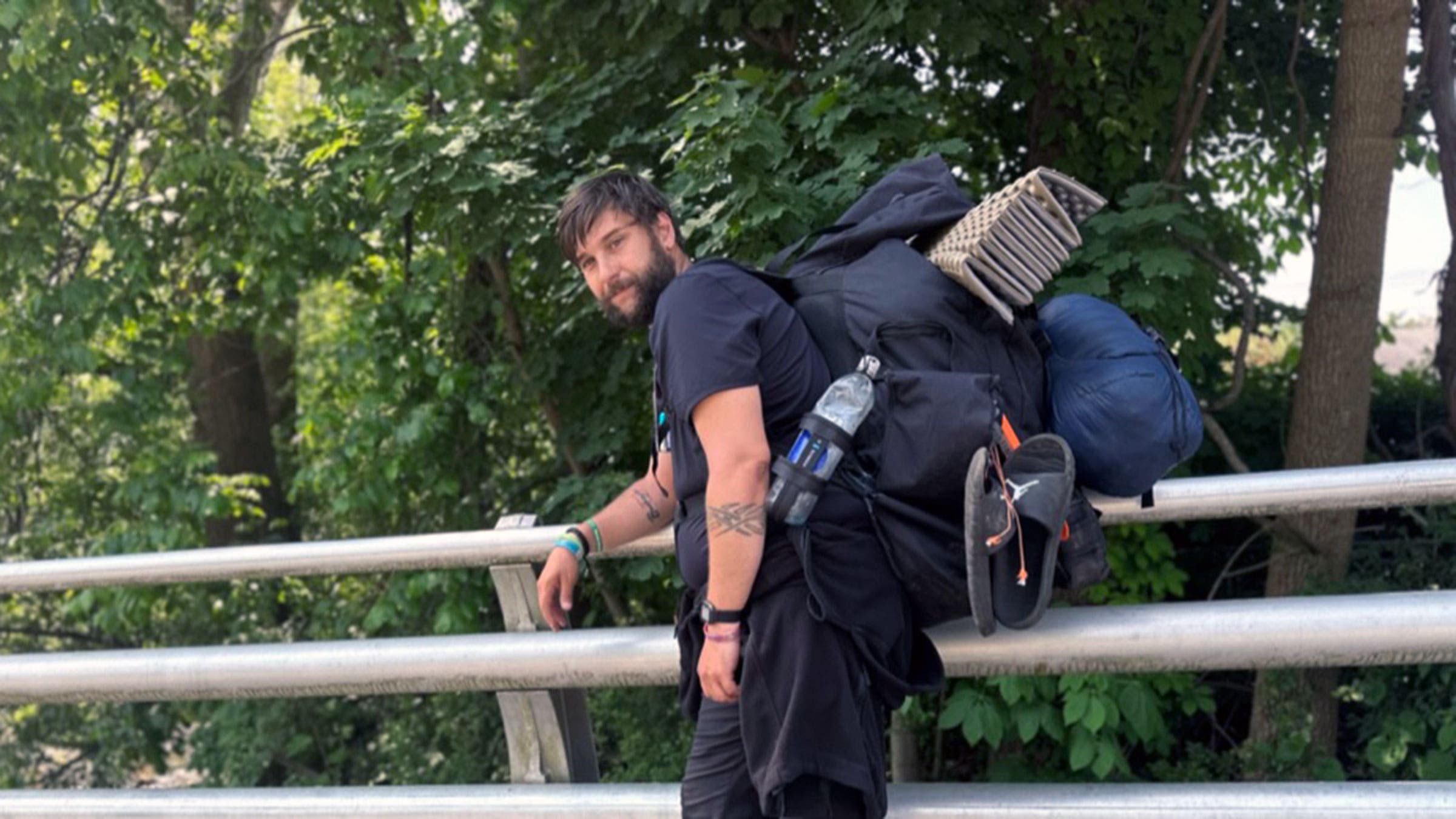 Turtle Hermit thru-hiker on the Appalachian Trail