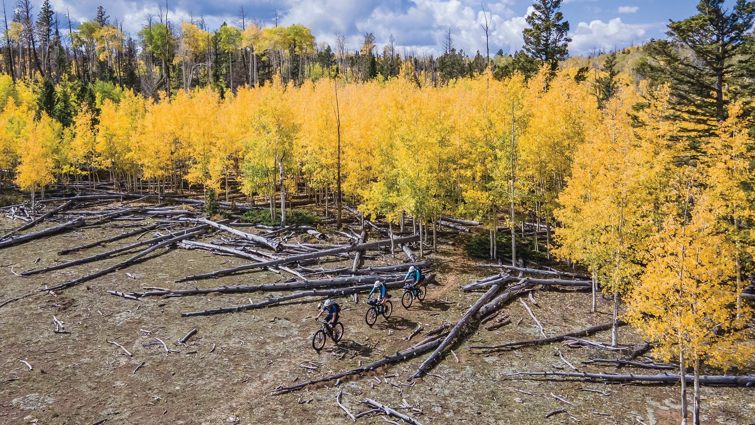 One of the best times to ride the trail is early fall. The author’s group went in late September, which offered a bonus: leaf peeping.