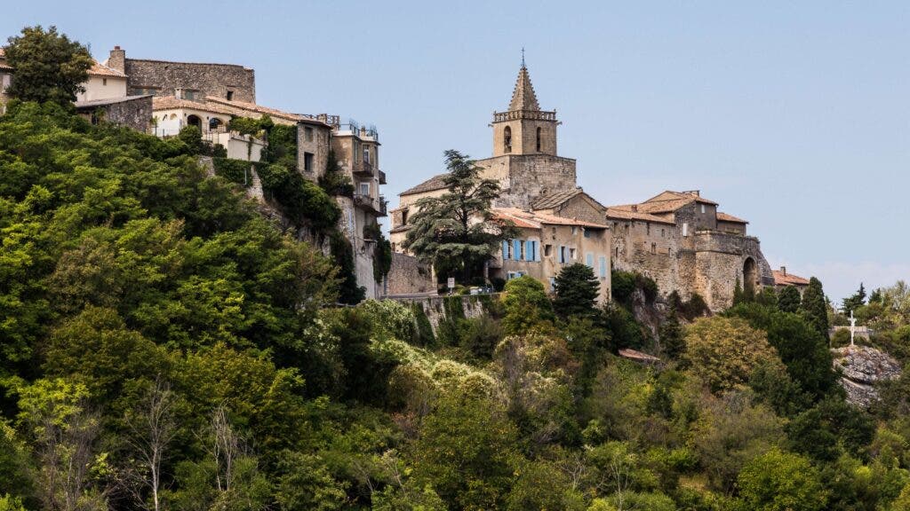 The Provincial town of Venasque, France