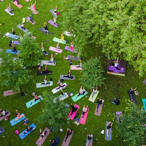 yoga outdoors