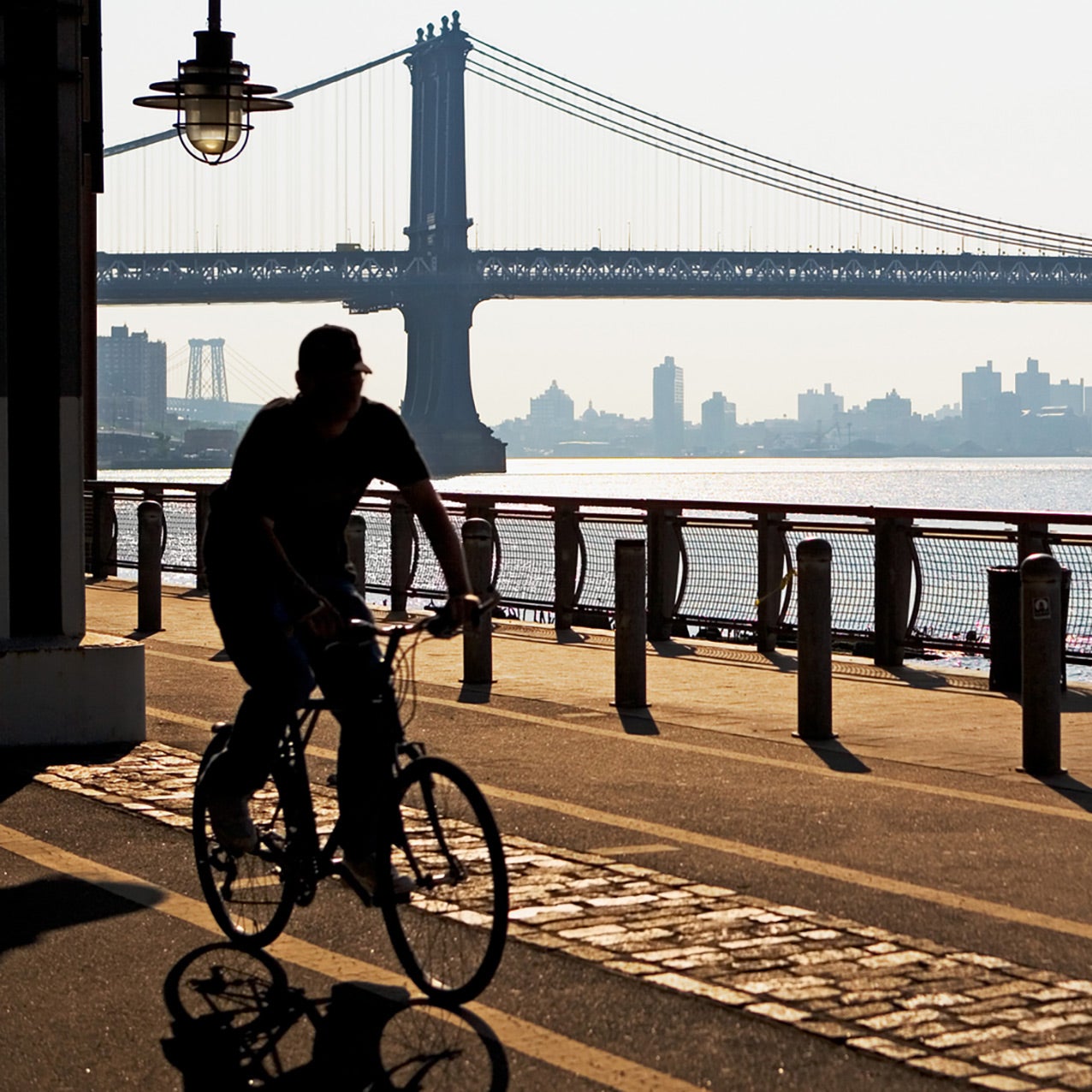 Biking in the city sale