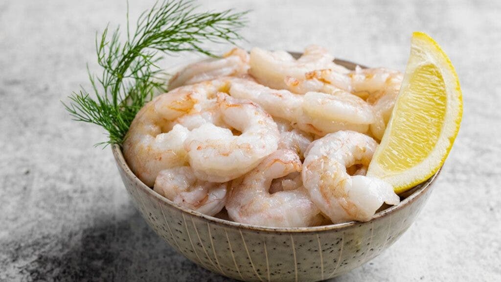 Shrimp in a bowl