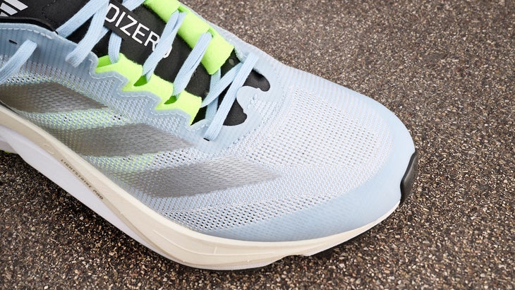 the toe box of the Adidas Boston 12