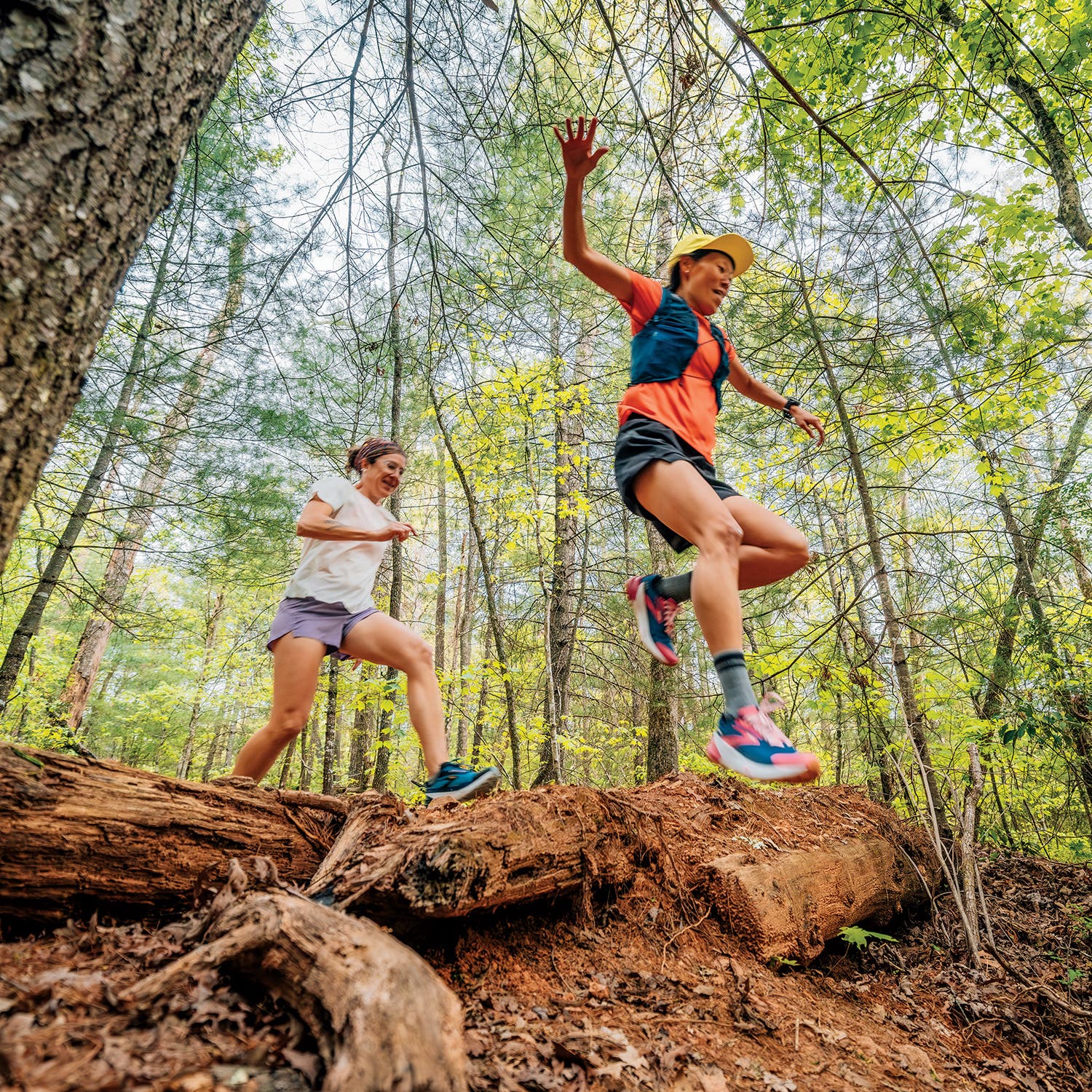 McGrady and her wife, Caroline Whatley, in Pisgah Forest