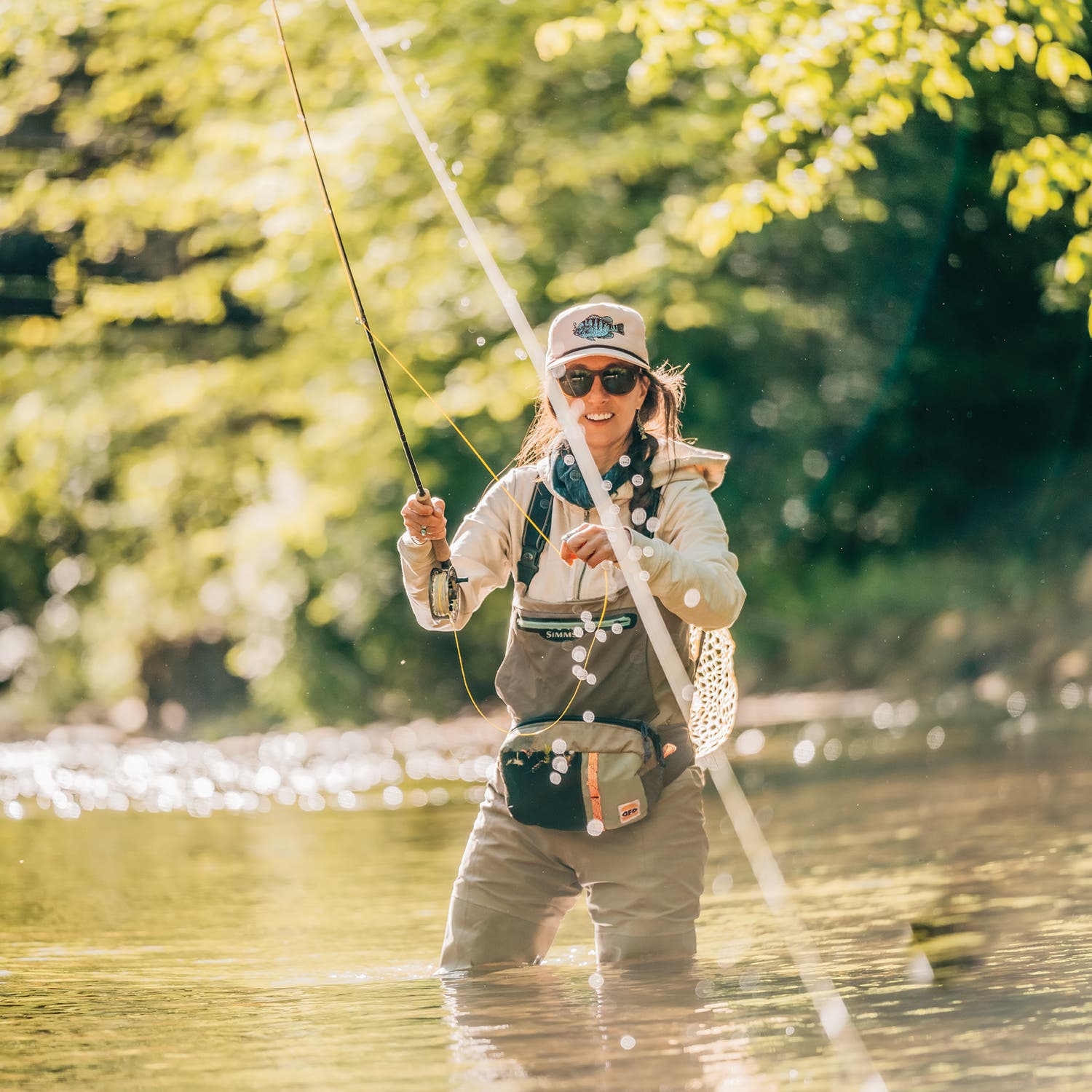 Fly-fishing in Pisgah Forest