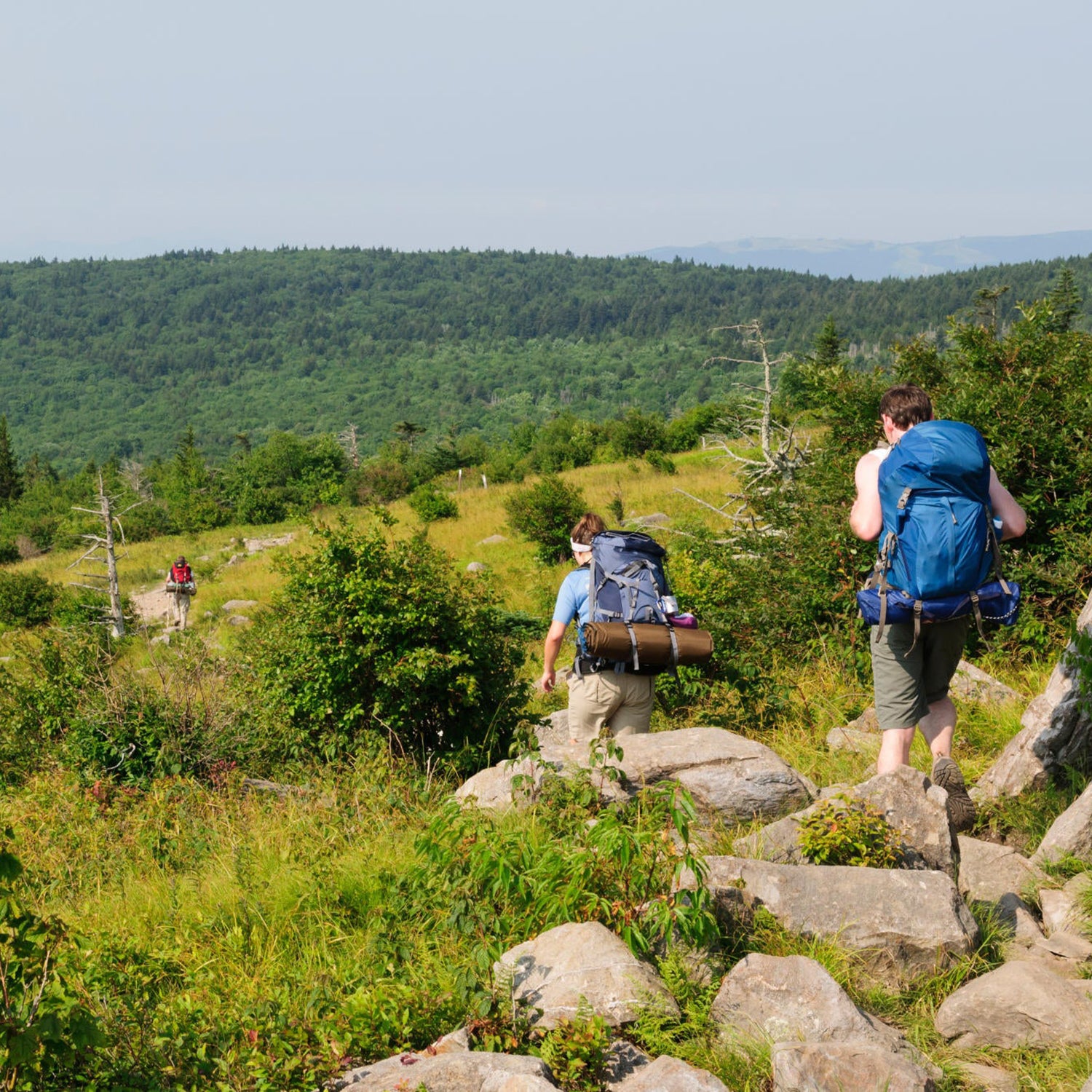 Backpackers in Grayson Highlands