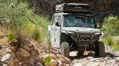 Polaris Xpedition side-by-side driving off-road