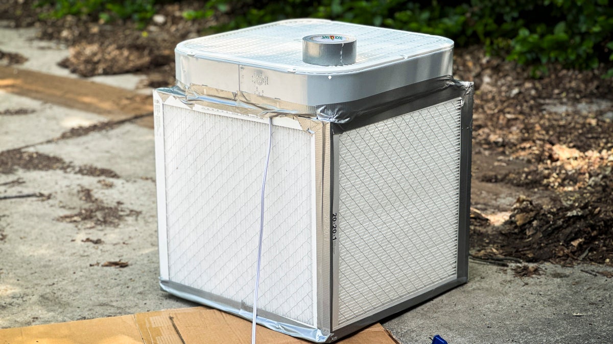 DIY CorsiRosenthal Box Air Filter for Wildfire Smoke Outside Online