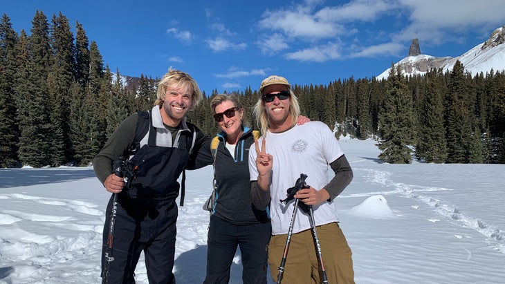 snowshoeing