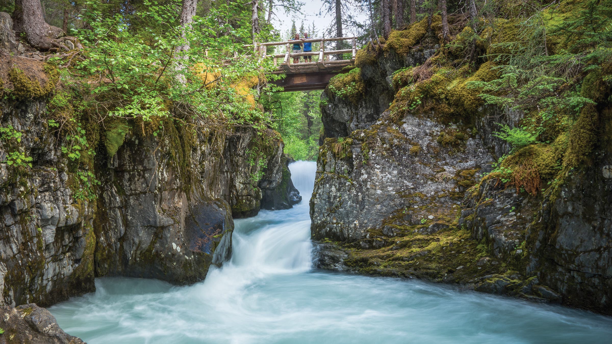 Winner Creek Gorge Trail in Chugach National Forest