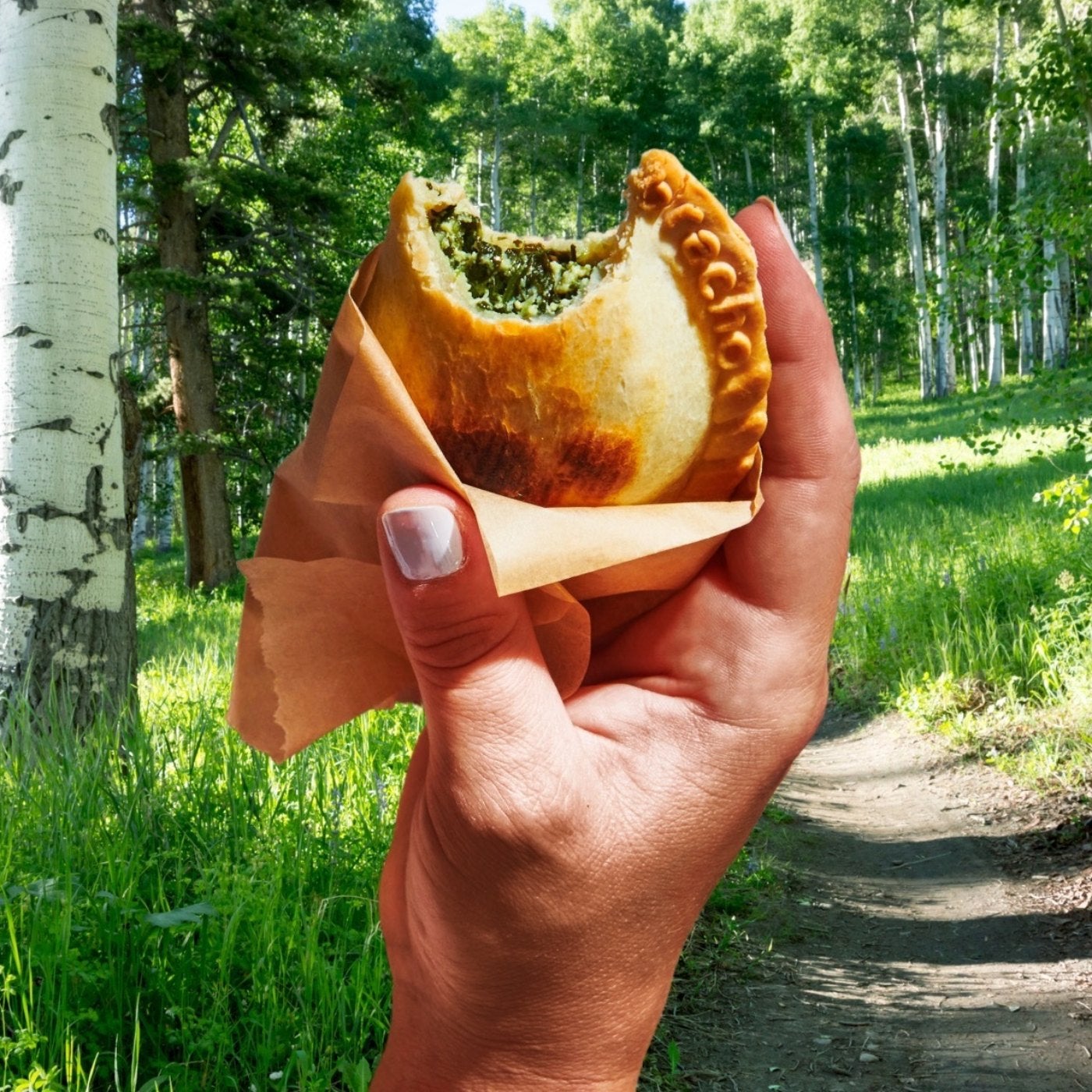 Empanada while hiking (1)