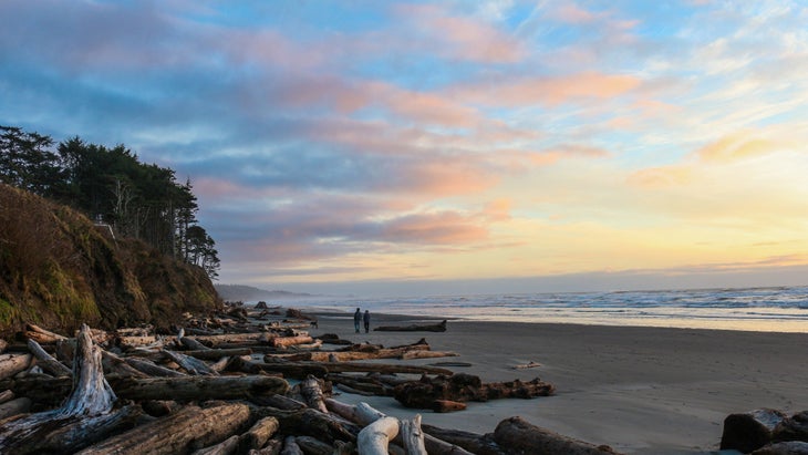 beach at sunset