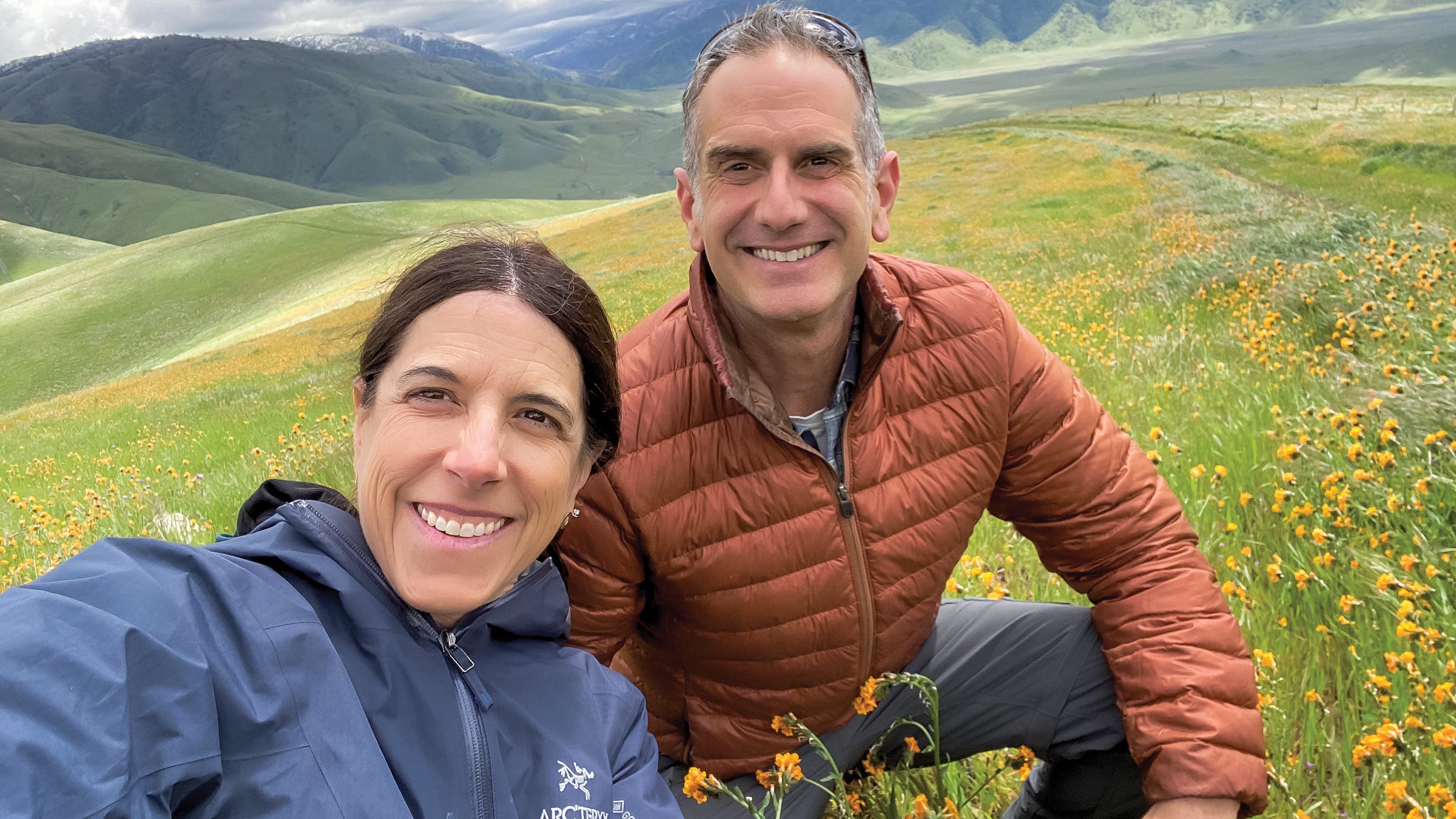 The author with Dr. Michael Amster near California’s Central Valley