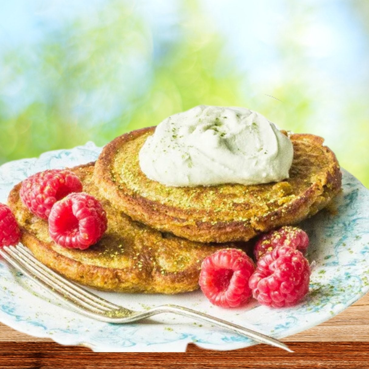 matcha pancakes