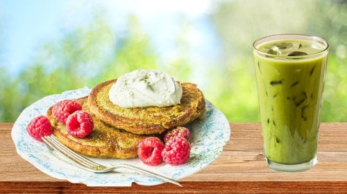 matcha pancakes