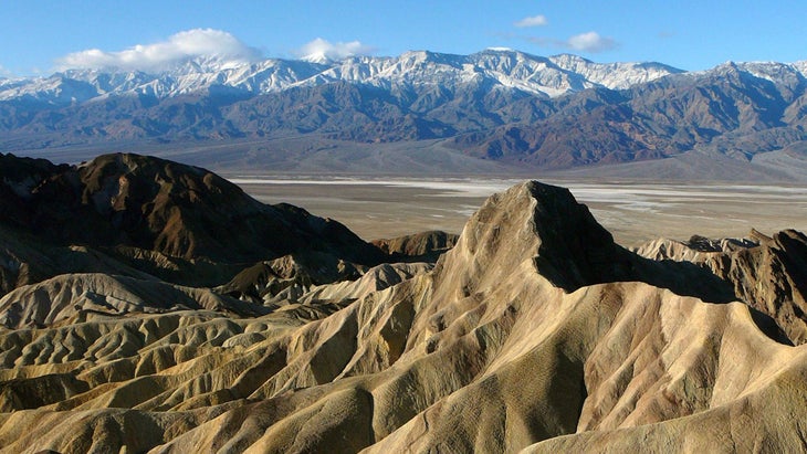 badlands death valley seen from Zabriskie Point NPS