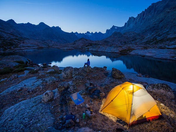 wind river range tent on a backpacking trip