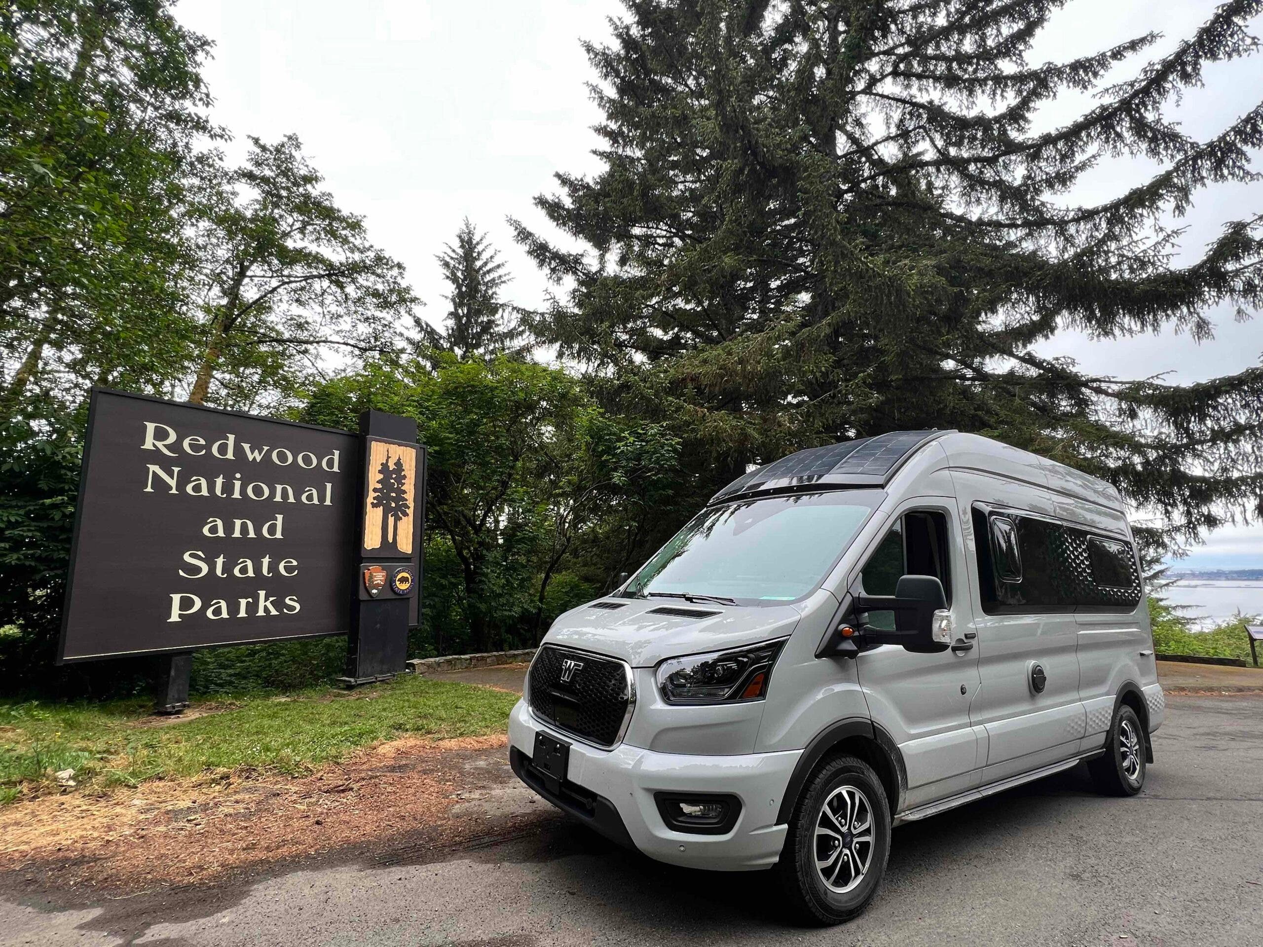 The Winnebago eRV2 at Redwood National Park
