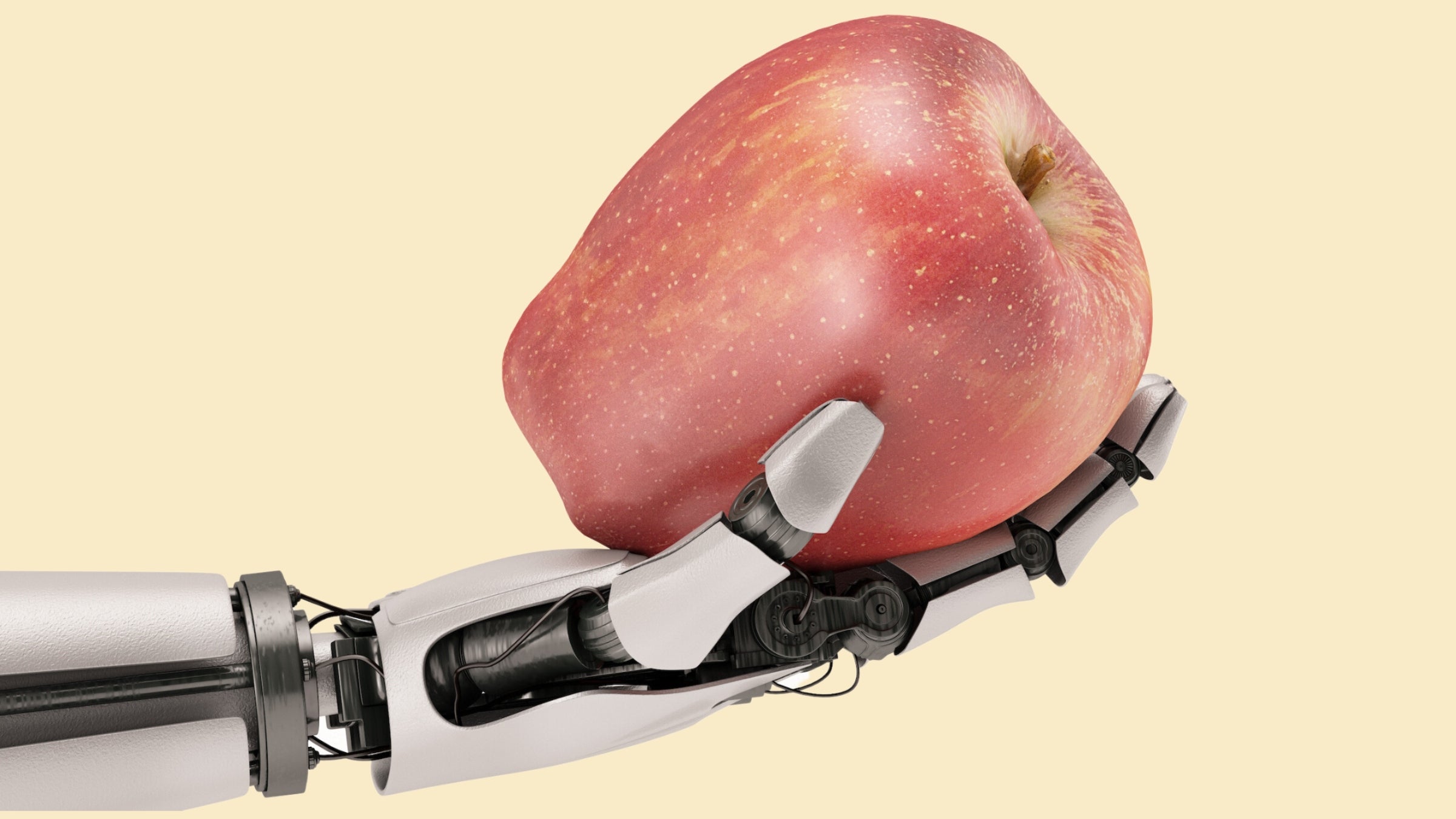 AI holding apple