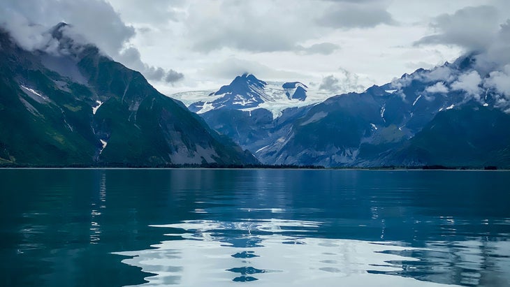 view from a boat ride through Kenai Fjords National Park