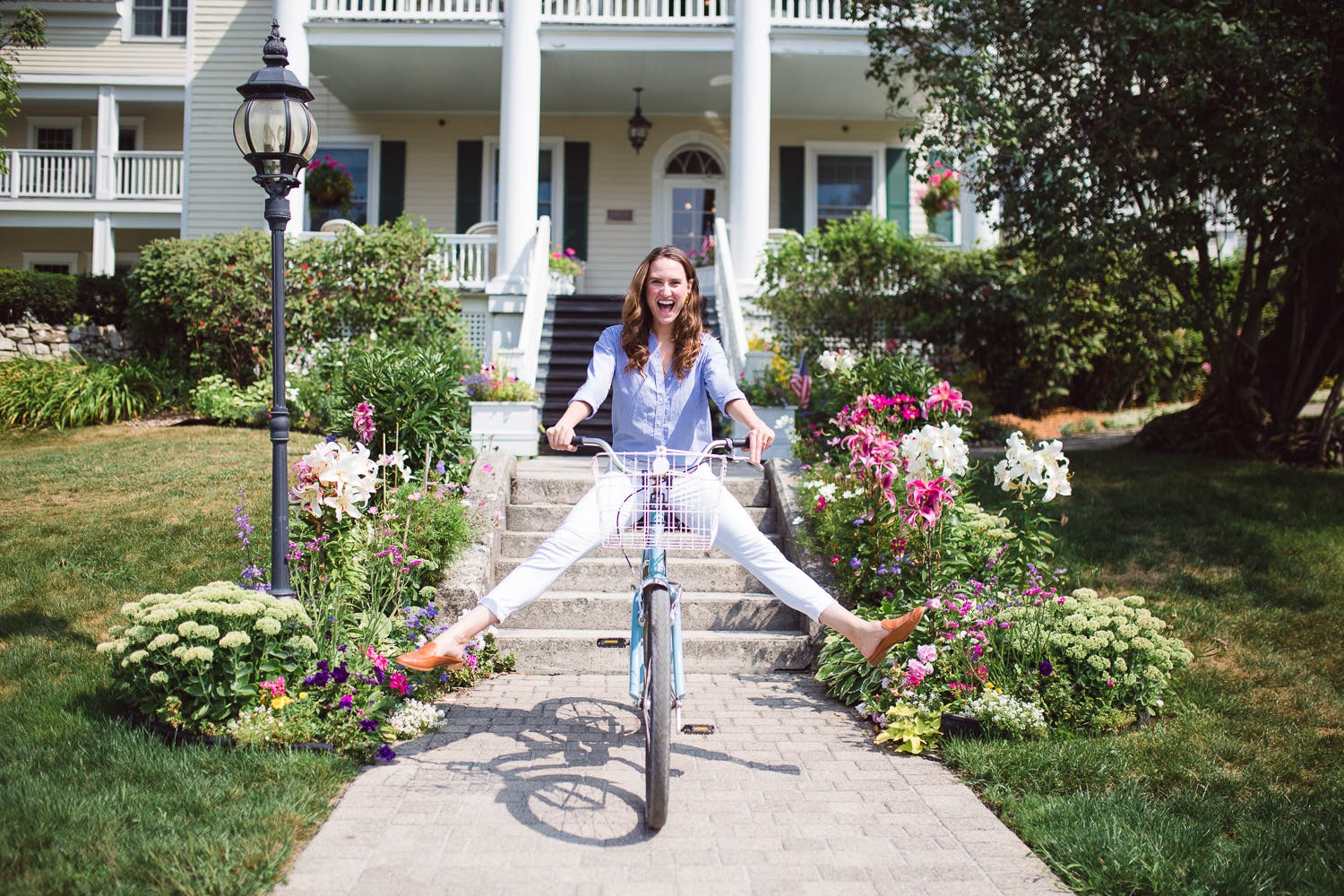 Take a bike ride around Macinac Island.