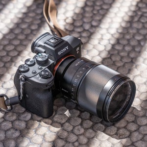 Camera with 35mm prime lens