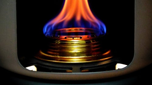 An alcohol-burning stove