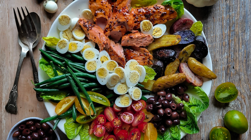 Autumn Salade Niçoise With Quail Eggs