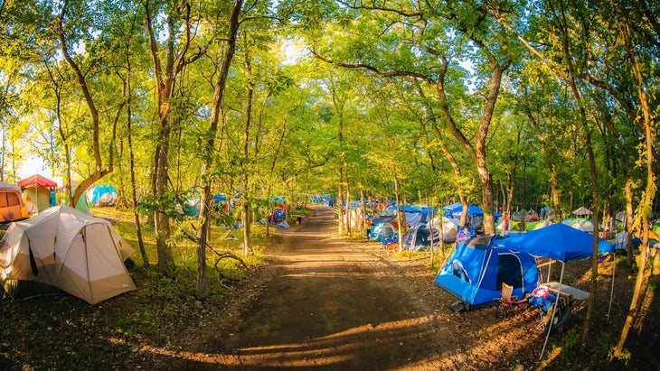 camping at dancefest in ks