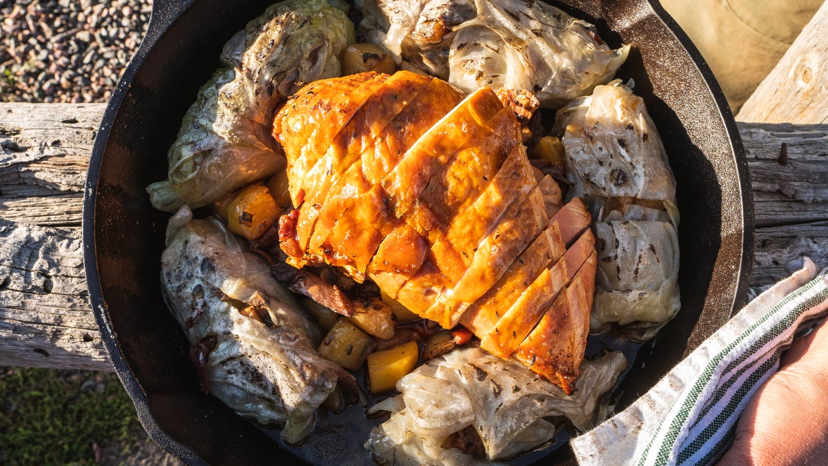 Smoked Turkey Cabbage Rolls