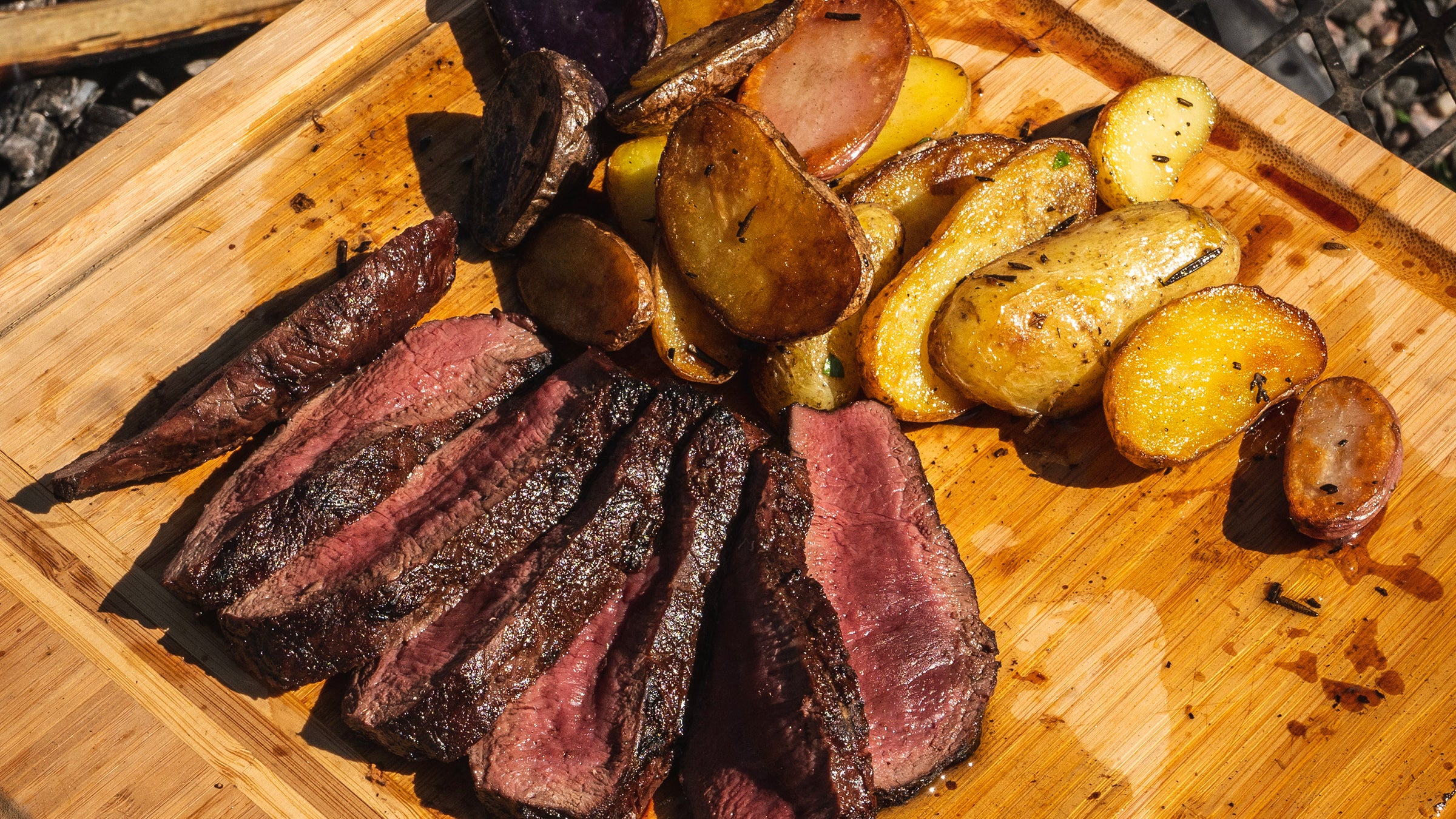 Grilled Venison Steak Frites