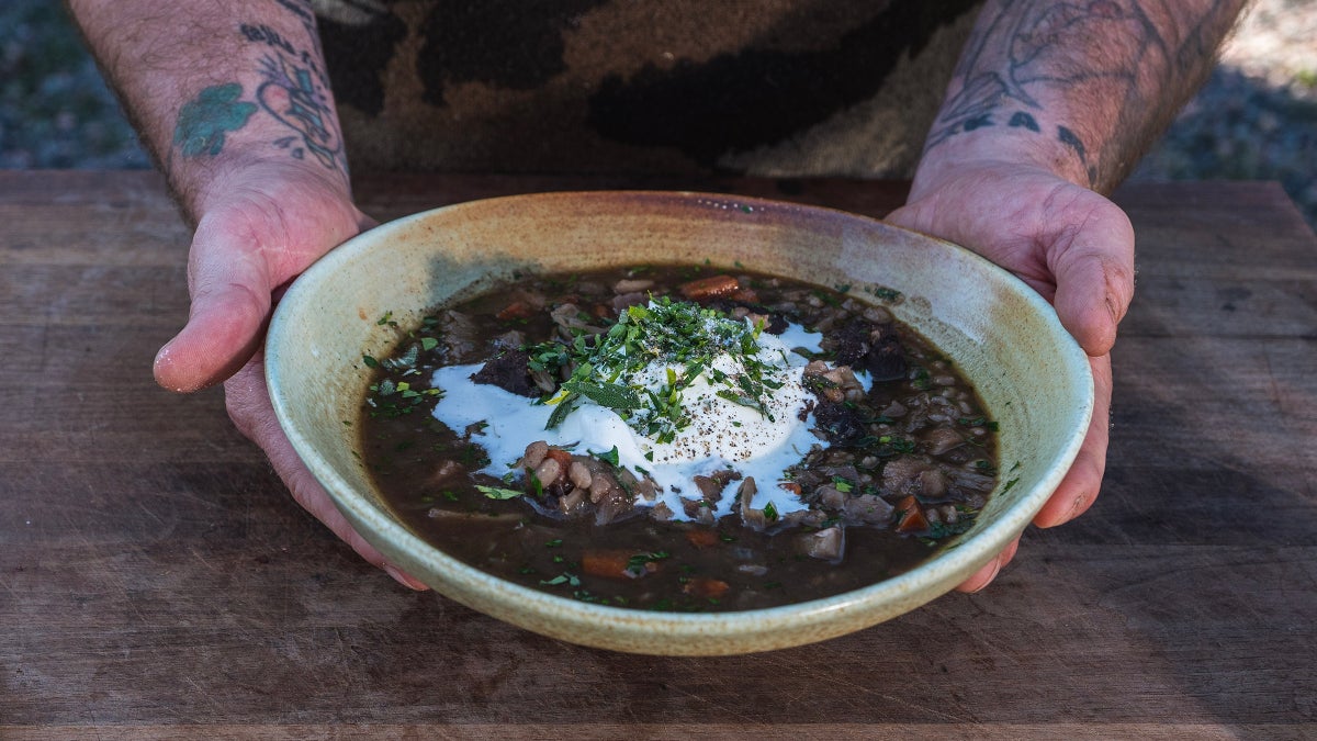 Venison Stew with Barley and Root Vegetables