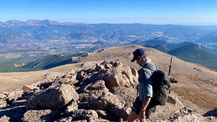 view from the top of a traverse on Continental Divide Trail