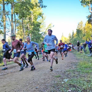 Runners in the Big Tesuque Trail Run
