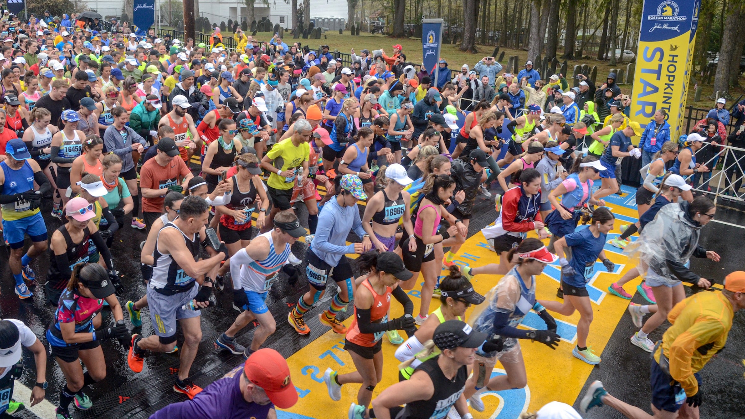 Boston Marathon start photo